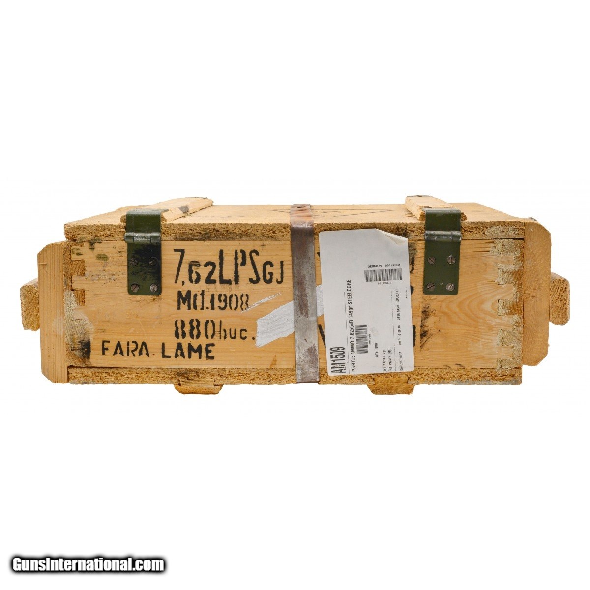 Sealed Crate of of Russian 7.62x54R Steel Core (AM2066)