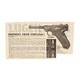 "DWM 1906 Portuguese Luger Pistol 7.65 Para (PR69132)" - 4 of 9