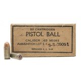 "WW2 Pistol Ball .45 ACP Ammo 50 Rounds (AM2043)"
