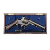 "Excellent Cased Engraved Perrin Revolver (AH8184)"