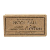"WW2 Evansville Ordnance Pistol Ball .45 ACP Ammo
(AM2045)"