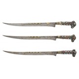 "Unique Trabzon Ottoman Garniture of Pistols, Sword, Belt and Knives (AH8482)" - 4 of 24