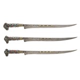"Unique Trabzon Ottoman Garniture of Pistols, Sword, Belt and Knives (AH8482)" - 5 of 24