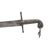 "Unique Trabzon Ottoman Garniture of Pistols, Sword, Belt and Knives (AH8482)" - 21 of 24