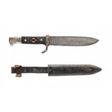 "WWII German Hitler Youth Knife with Motto by Carl Heidelberg, Solingen, Germany (MEW4066)" - 1 of 3