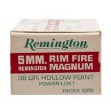 "Remington 5mm Rimfire Magnum 50 Rounds (AM1980)" - 4 of 4