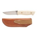 "Brisa Trapper Flat Ivory Micarta Knife (K2404)" - 2 of 2