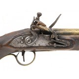 "Unmarked brass barrel flintlock trade pistol .60 caliber (AH8665) CONSIGNMENT" - 5 of 7