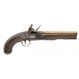 "Unmarked brass barrel flintlock trade pistol .60 caliber (AH8665) CONSIGNMENT" - 1 of 7