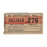 "Frankford Arsenal 20rd ammo box of .276 for Pedersen Rifle and carbine (AM1948)" - 1 of 2