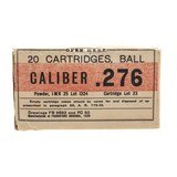 "Frankford Arsenal 20rd ammo box of .276 for Pedersen Rifle and carbine (AM1946)" - 1 of 2