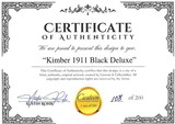 "(SN: CNC0151) Custom & Collectable Kimber K1911 Black Deluxe Pistol .45 ACP (NGZ5103) New" - 3 of 4