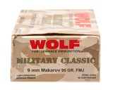 "Wolf Performance Center Military Classic 9X18MM Makarov Ammo (AM2200)" - 2 of 4