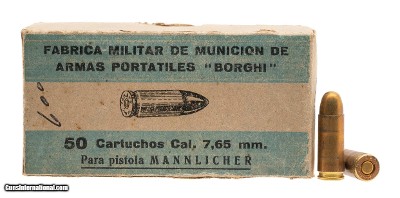 "Fabrica Militar 7.65 mm 50 Rounds (AM1988)"