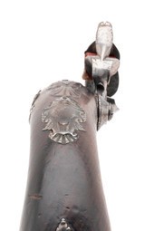 "Pair of Silver Mounted Queen Anne Pistols by Gandon W/ Grotesque (AH8737)" - 12 of 13