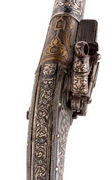 "Beautiful Caucasian Miquelet Pistol (AH8797)" - 4 of 7