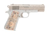 "Colt Custom Engraved Commander Pistol .45 ACP (C20471)" - 1 of 6