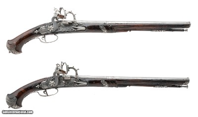 "Pair of Very Brescian Snaphance Pistols Lazarino Cominazzo (AH8785)"