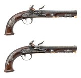 "Extremely Fine French Officers Pistols by Gounouilhou of Bergerac (AH8803)"