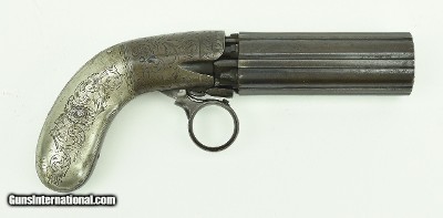 "Unmarked Blunt and Symms Pepperbox Revolver. .31 Caliber (AH4255)"