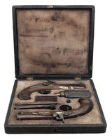 "Beautiful Factory Cased Set of Slotter Derringers .48 Cal (AH8368)" - 14 of 17