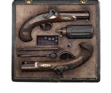 "Beautiful Factory Cased Set of Slotter Derringers .48 Cal (AH8368)" - 1 of 17