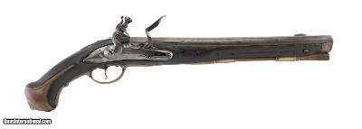 "Scarce Danish 14 Bore 1753 Model Flintlock Military Pistol (AH6402)"