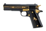 "(SN: OYO221) Talo Colt 1911 Black & Gold Pistol .38 Super (NGZ5230) New" - 2 of 3