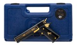 "(SN: OYO221) Talo Colt 1911 Black & Gold Pistol .38 Super (NGZ5230) New" - 3 of 3