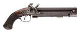 "Beautiful Over Under Howdah Flintlock Pistol by Prosser (AH8754)"