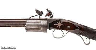"Rare Collier Flintlock Revolving Shotgun (Al9773)" - Image 7 of 9