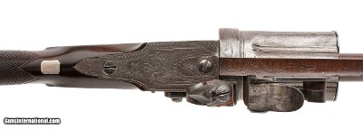 "Rare Collier Flintlock Revolving Shotgun (Al9773)" - Image 3 of 9
