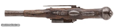 "Spanish 1780 style converted percussion pistol marked Dragoon of the Kingâ€ .75 caliber (AH8851)" - Image 6 of 8
