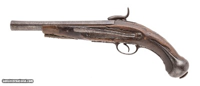 "Spanish 1780 style converted percussion pistol marked Dragoon of the Kingâ€ .75 caliber (AH8851)" - Image 3 of 8