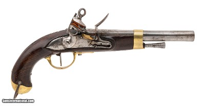 "Spanish Year XIII Style Military Flintlock Pistol .72 caliber (AH8850) DTX"