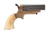 "Factory Engraved Sharps Breech-loading 4-shot pepperbox pistol Model A1 .30 caliber (AH8743)" - 1 of 6