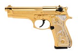 "Custom Gold Plated Beretta 92FS Pistol 9mm (PR71343)" - 2 of 7