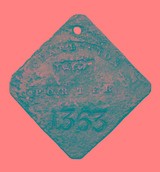 "Charleston South Carolina Slave Badge (MIS6649)" - 2 of 3