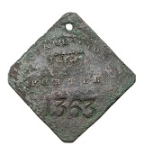 "Charleston South Carolina Slave Badge (MIS6649)" - 2 of 3