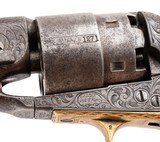 "Factory Engraved Colt 1860 Army W/ Carved Mexican Eagle Ivory Grips (AC1232)" - 2 of 8