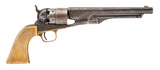 "Factory Engraved Colt 1860 Army W/ Carved Mexican Eagle Ivory Grips (AC1232)" - 3 of 8