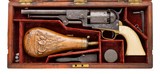 "Cased Colt 3rd Model Dragoon w/ 8" barre (AC1229)" - 1 of 16