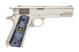 "Nickel Remington Rand M1911A1 Pistol .45 ACP (PR70841)" - 1 of 6