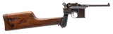 "Broomhandle Mauser C96 w/ Matching Shoulder Stock and Carved Gutta Percha Grips (PR70182)"