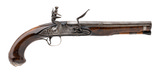 "Georgian Silver Mounted Flintlock Pistol by T. Richards (AH6368)"