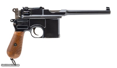 "Rare Mauser Banner Chamber Marked Broomandle C96 (PR70224)"