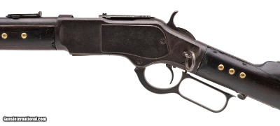 "Indian Tacked Winchester 1873 Saddle Ring Carbine (AW1132) DTX" - Image 4 of 9