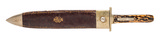 "Original Civil War Death to Traitors Bowie Knife (MIS3439)" - 4 of 4