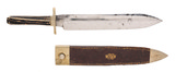 "Original Civil War Death to Traitors Bowie Knife (MIS3439)" - 2 of 4