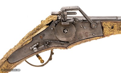 "Very Rare Gilded Wheellock Pistol From the Armory of Duke Julius of Brunswick (AH8868)" - Image 2 of 8
